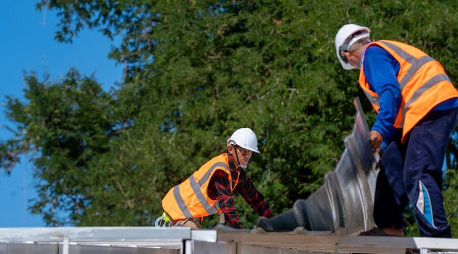 Professional metal roof installation in Simms, MT